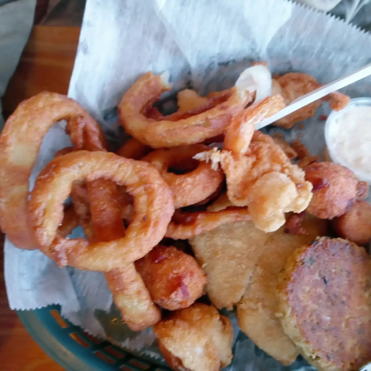 Fish and Chips with Hush Puppies