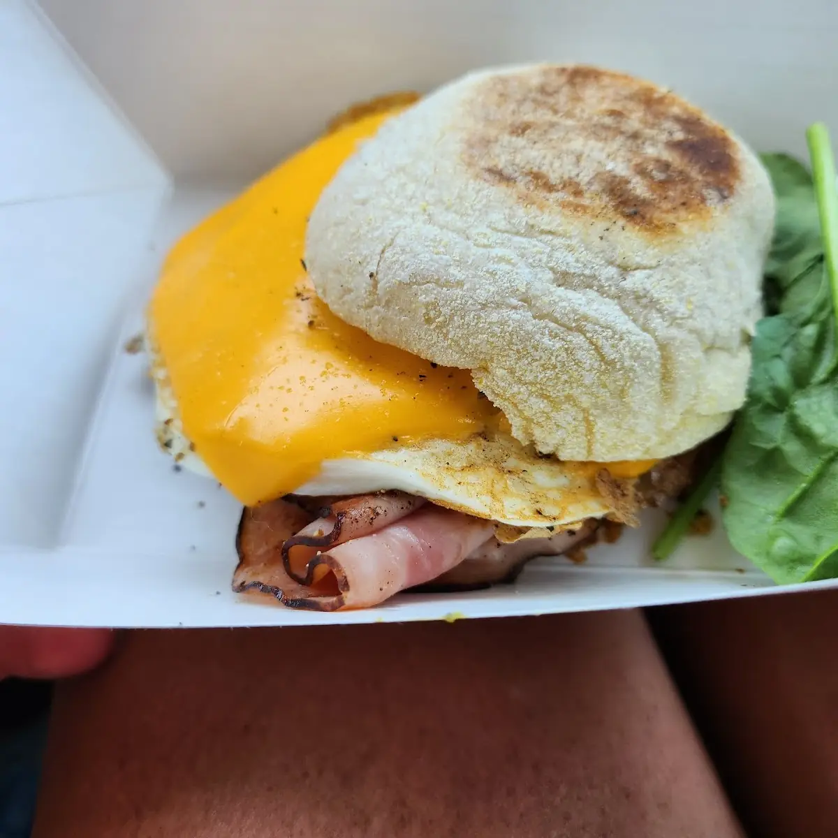 Ham Egg and Cheese Sandwich
