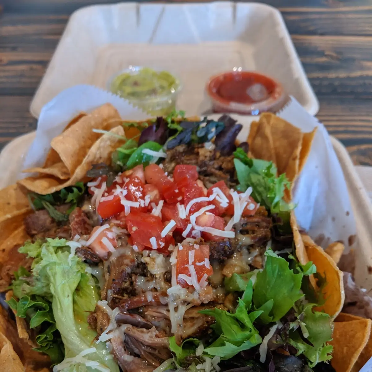 Taco Salad on Chips