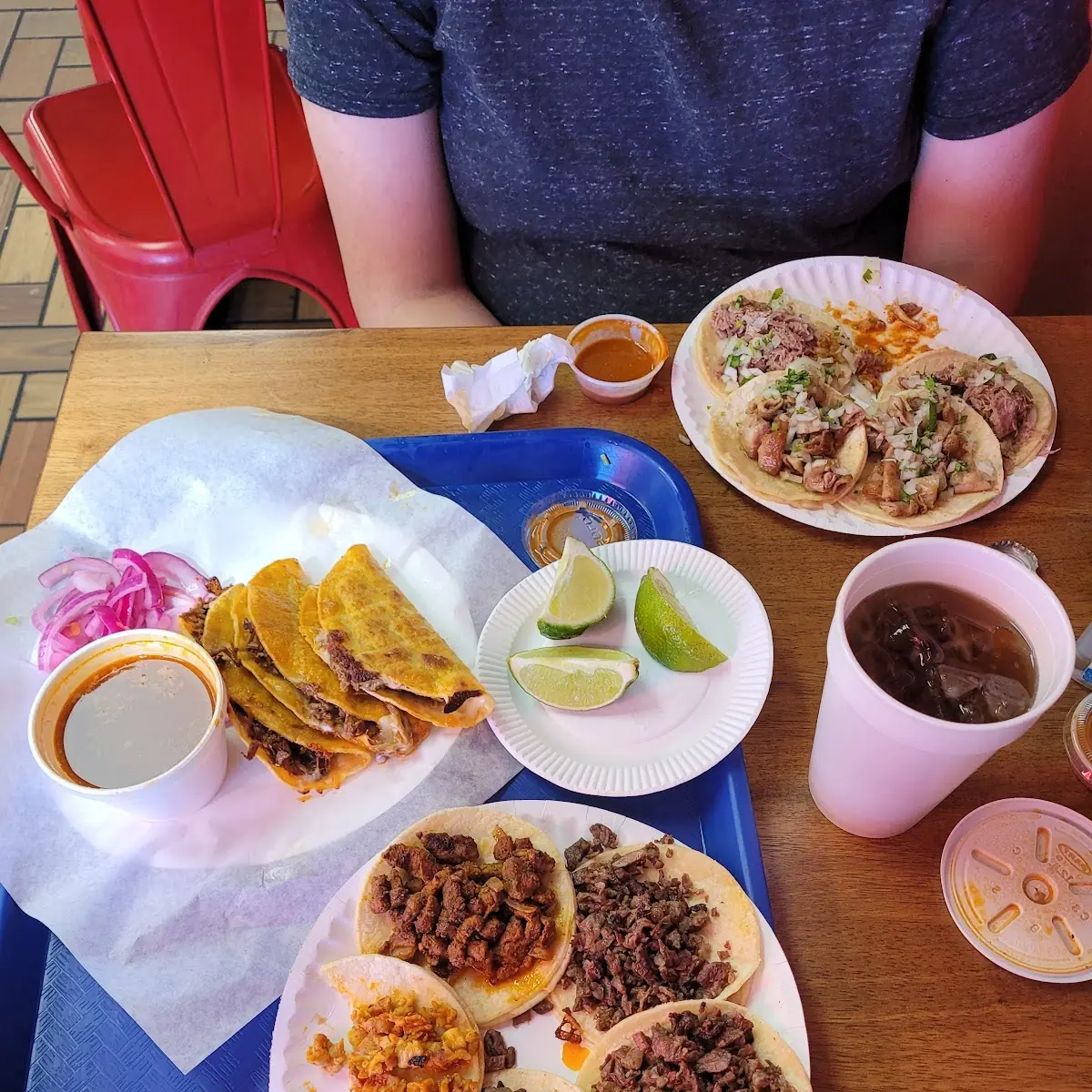 Quesabirria Carne Asada and Chicken Tacos