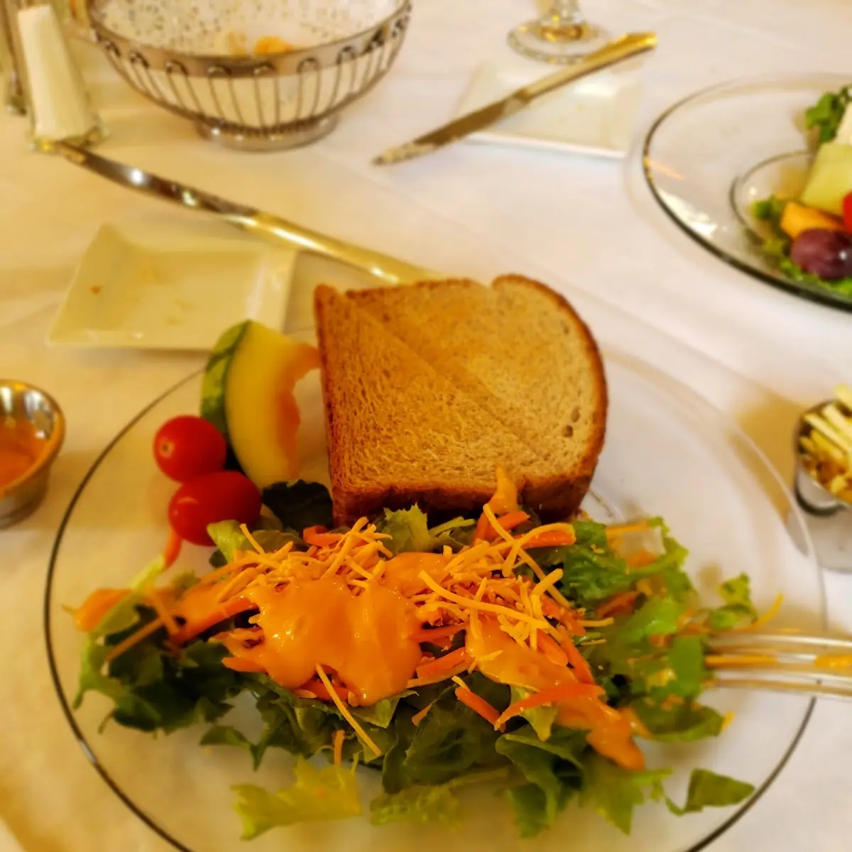 Chicken Salad Sandwich with Side Salad