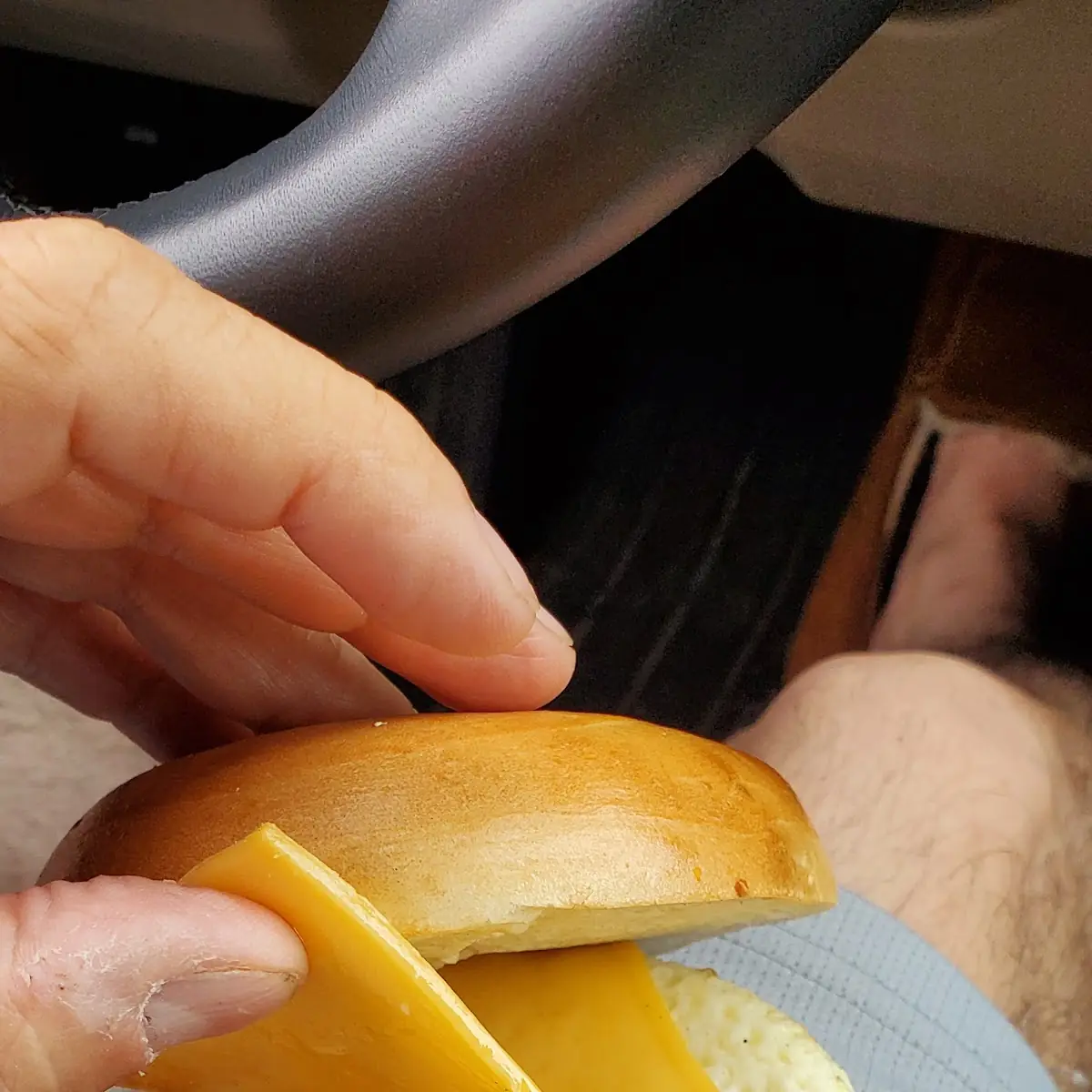 Bacon Egg and Cheese Bagel Sandwich