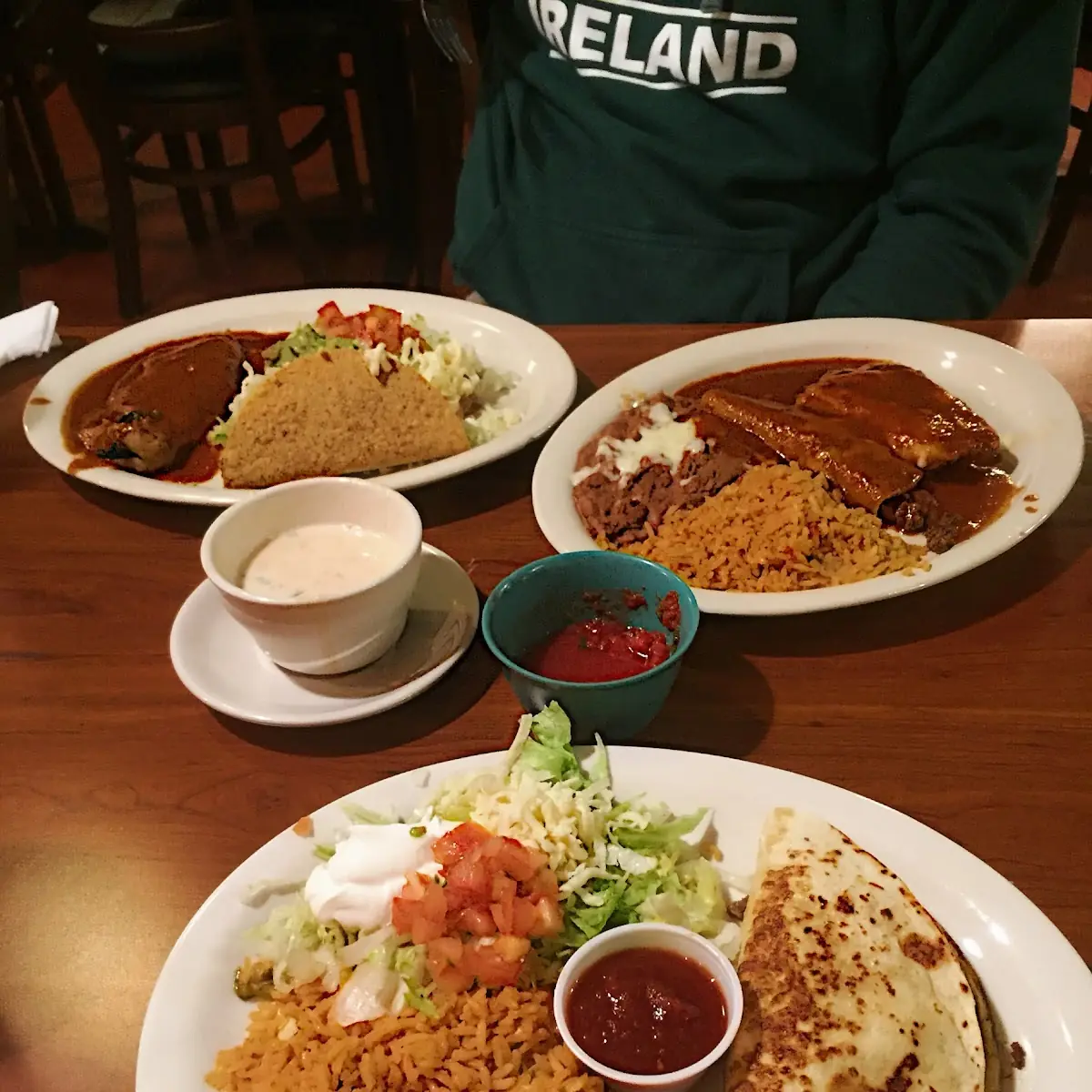 One Bean Burrito One Cheese Enchilada