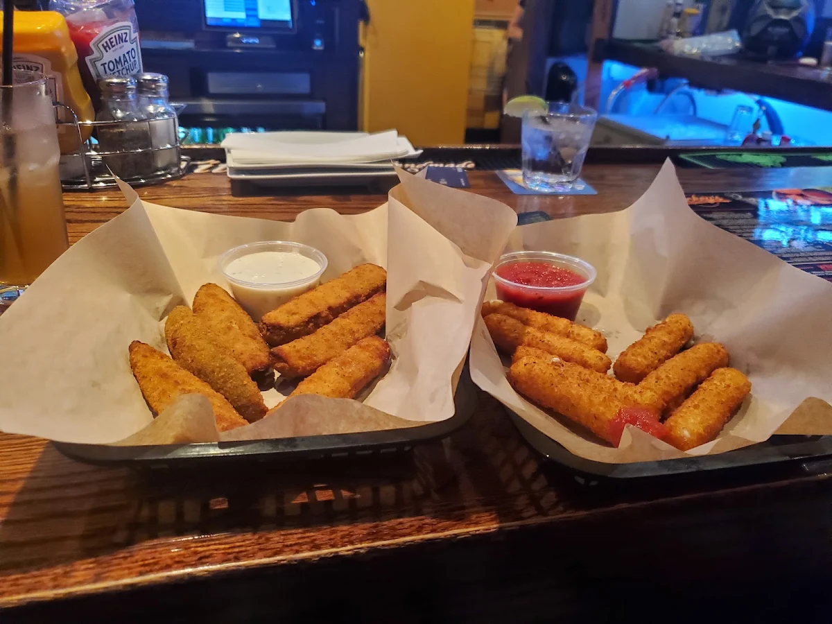 Fried Pickles Fried Cheese Sticks
