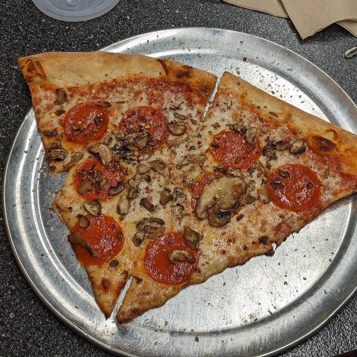 Pepperoni and Mushroom Pizza