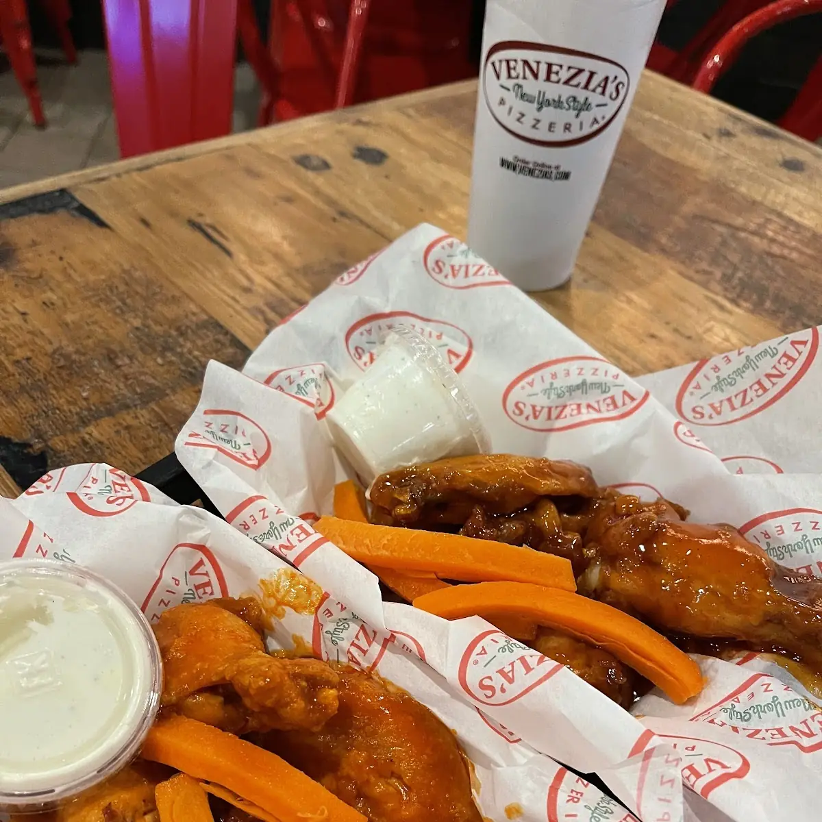 Full Mild Bone in Buffalo Wings Order