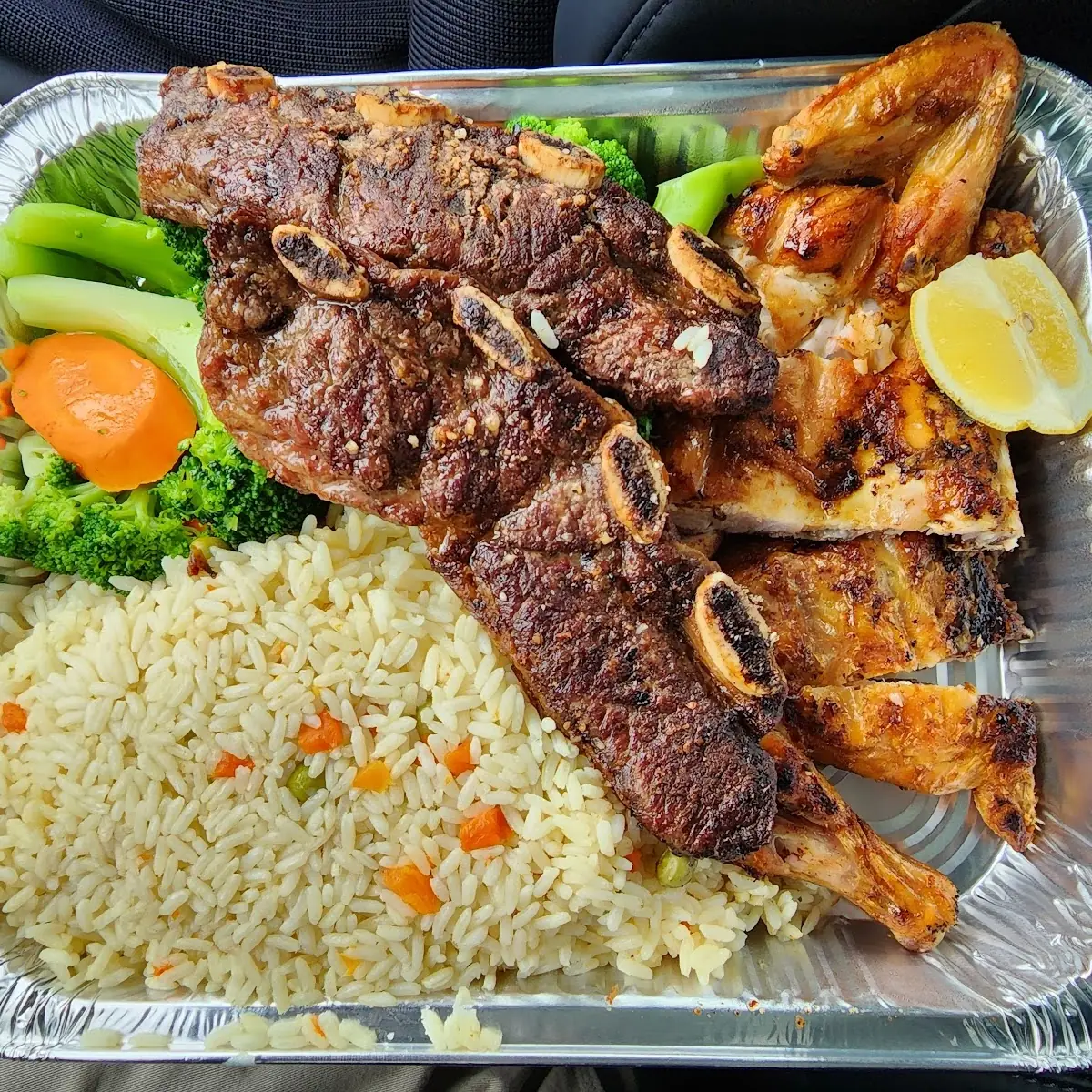 BBQ Chicken and Beef Ribs Combo