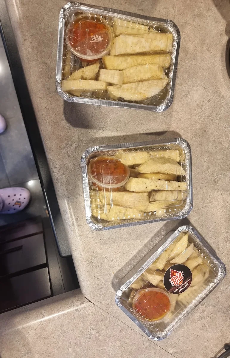 Fried Yam and Sauce