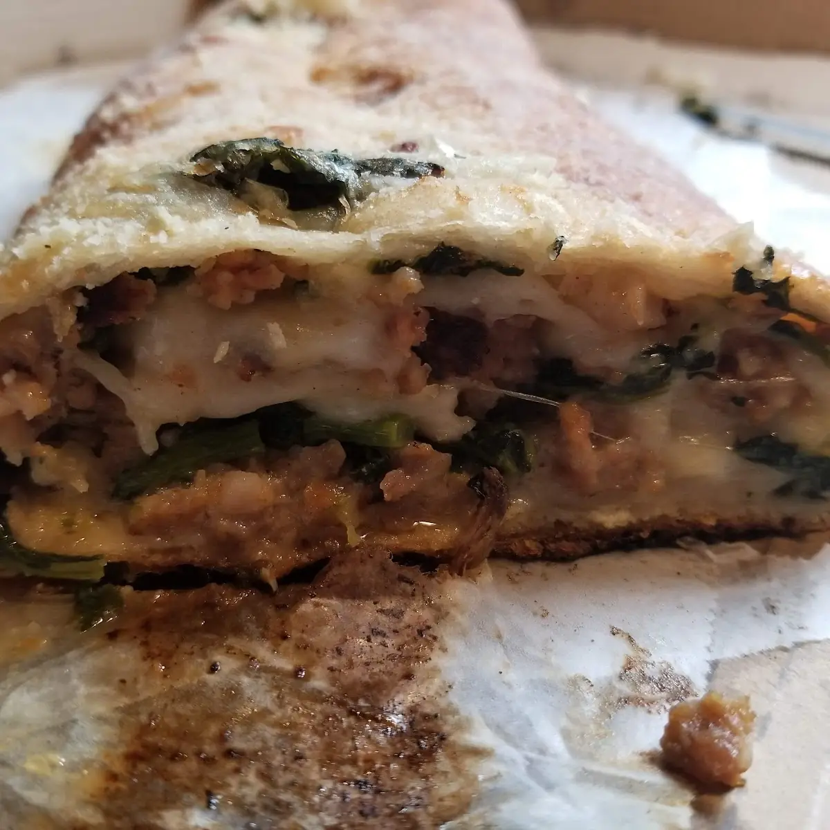 Sausage Ricotta Provolone & Broccoli Rabe Stromboli