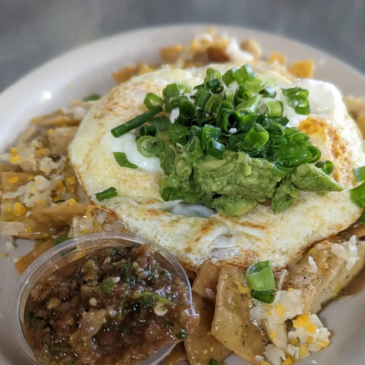 Chileverde Enchilada Plate