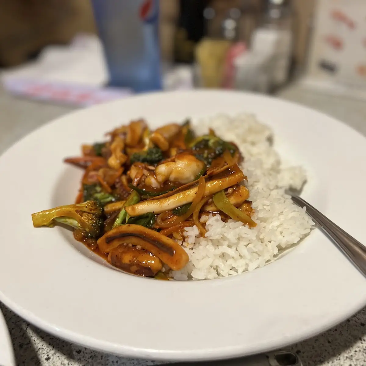 Spicy Stir Fried Squid