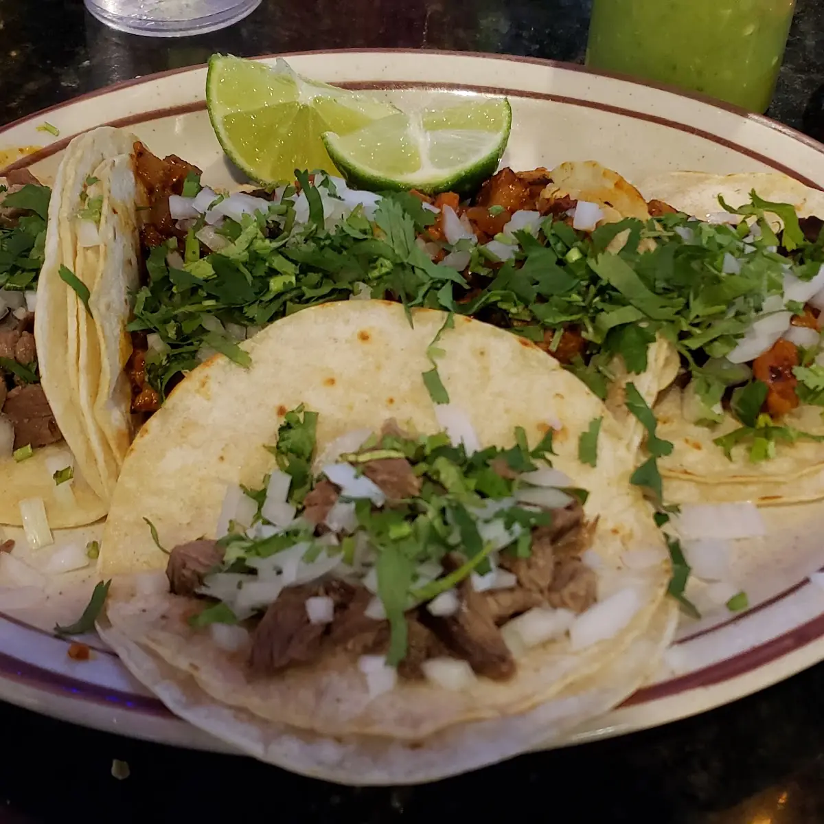 Pork Belly Tacos and Steak Tacos