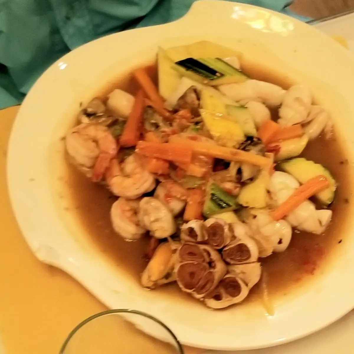 Garlic Mixed Seafood Stir Fry