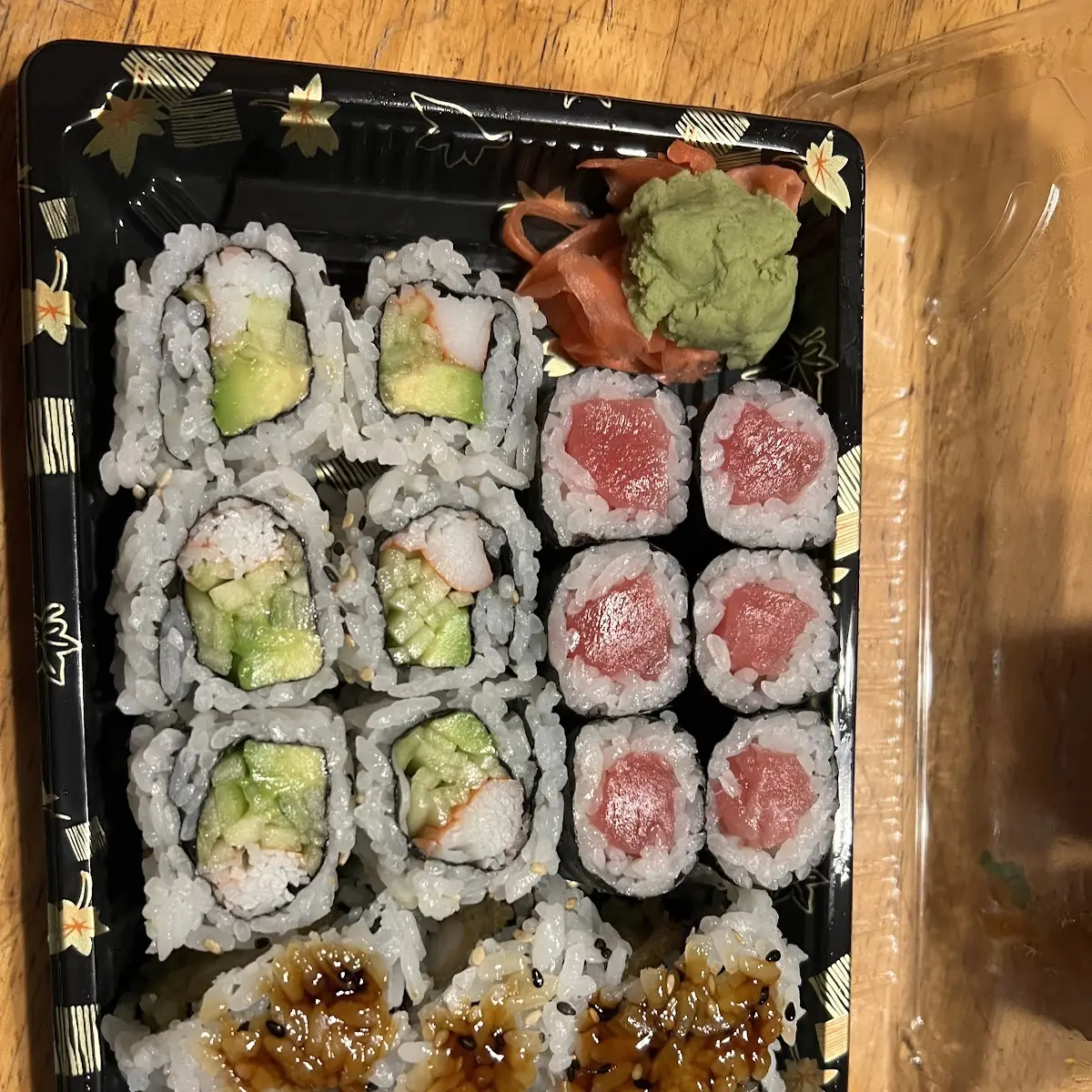 California Roll Tuna Roll and Shrimp Tempura Roll