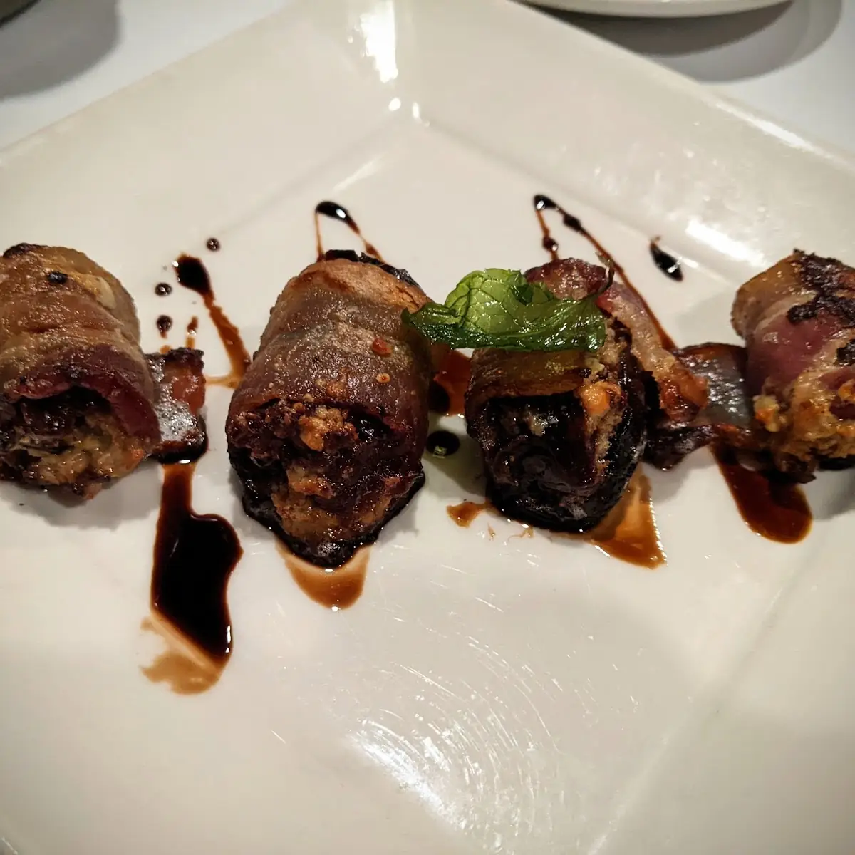 Blue Cheese Stuffed Bacon Wrapped Dates