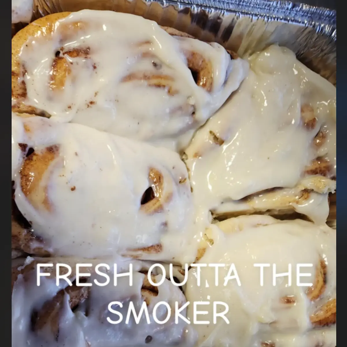 Smoked Cinnamon Rolls
