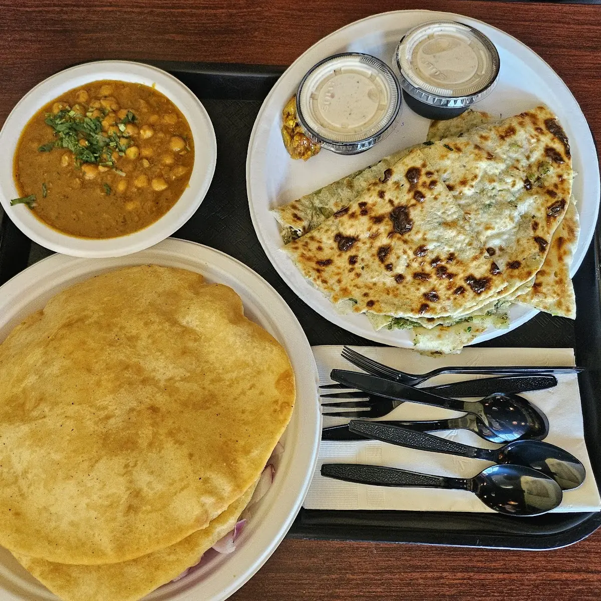 Aloo Paratha and Chole Bhatura