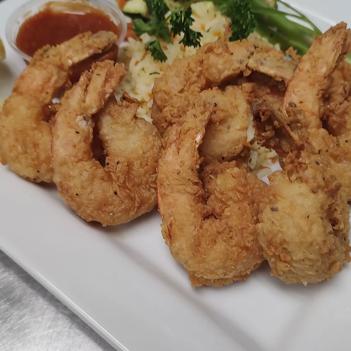Butterflied Fried Shrimp