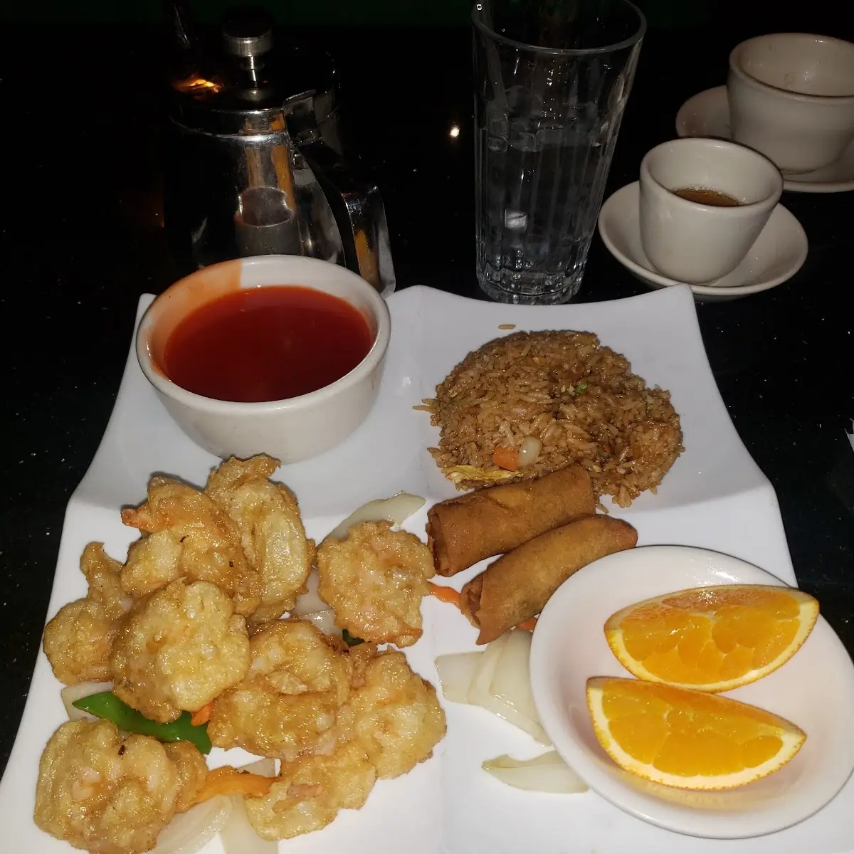 Spring Rolls Fried Rice