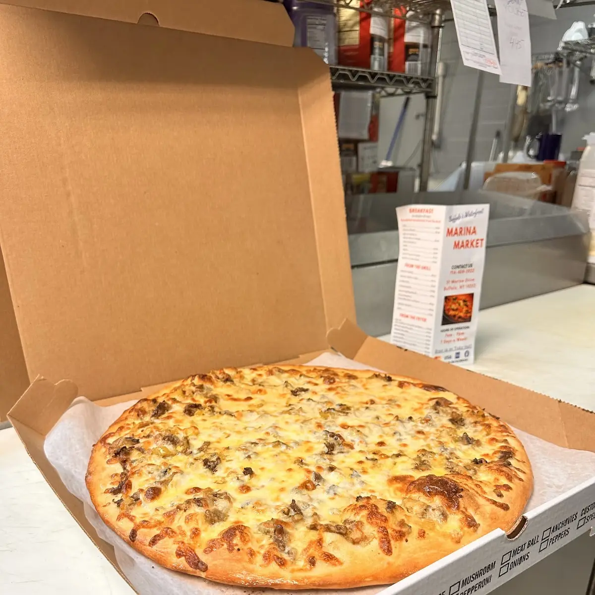 Steak and Cheese Pizza