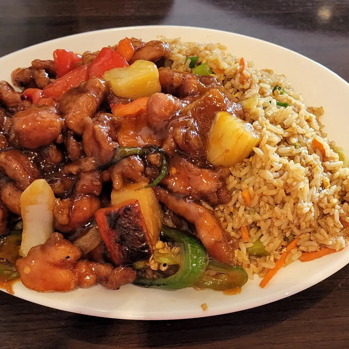 Hawaiian Jalapeno Chicken and Fried Rice