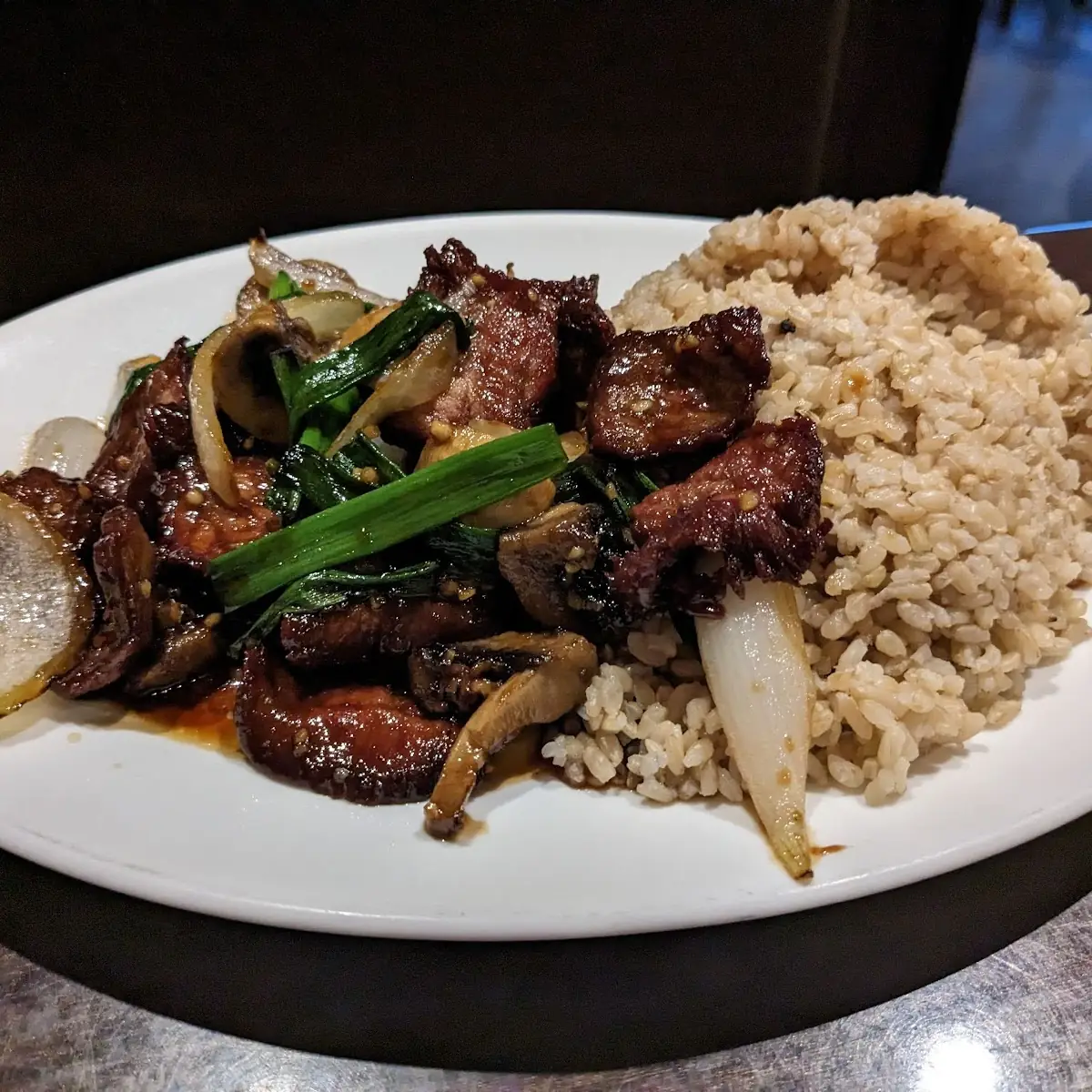 Mongolian Beef with Brown Rice