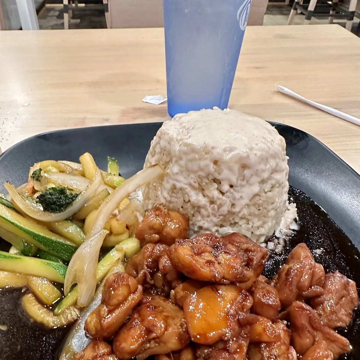 Chicken Hibachi and Vegetable Fried Rice
