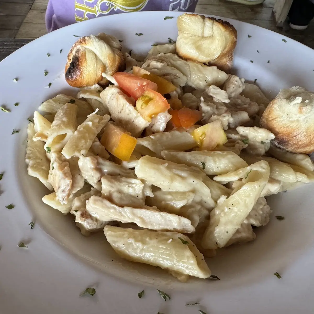 Pollo En Salsa Alfredo