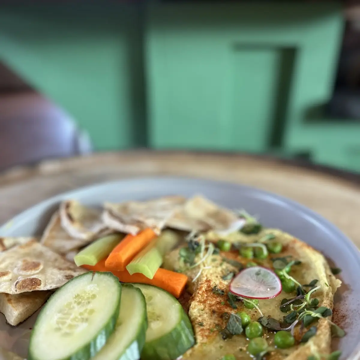 Autumn Squash Hummus Plate