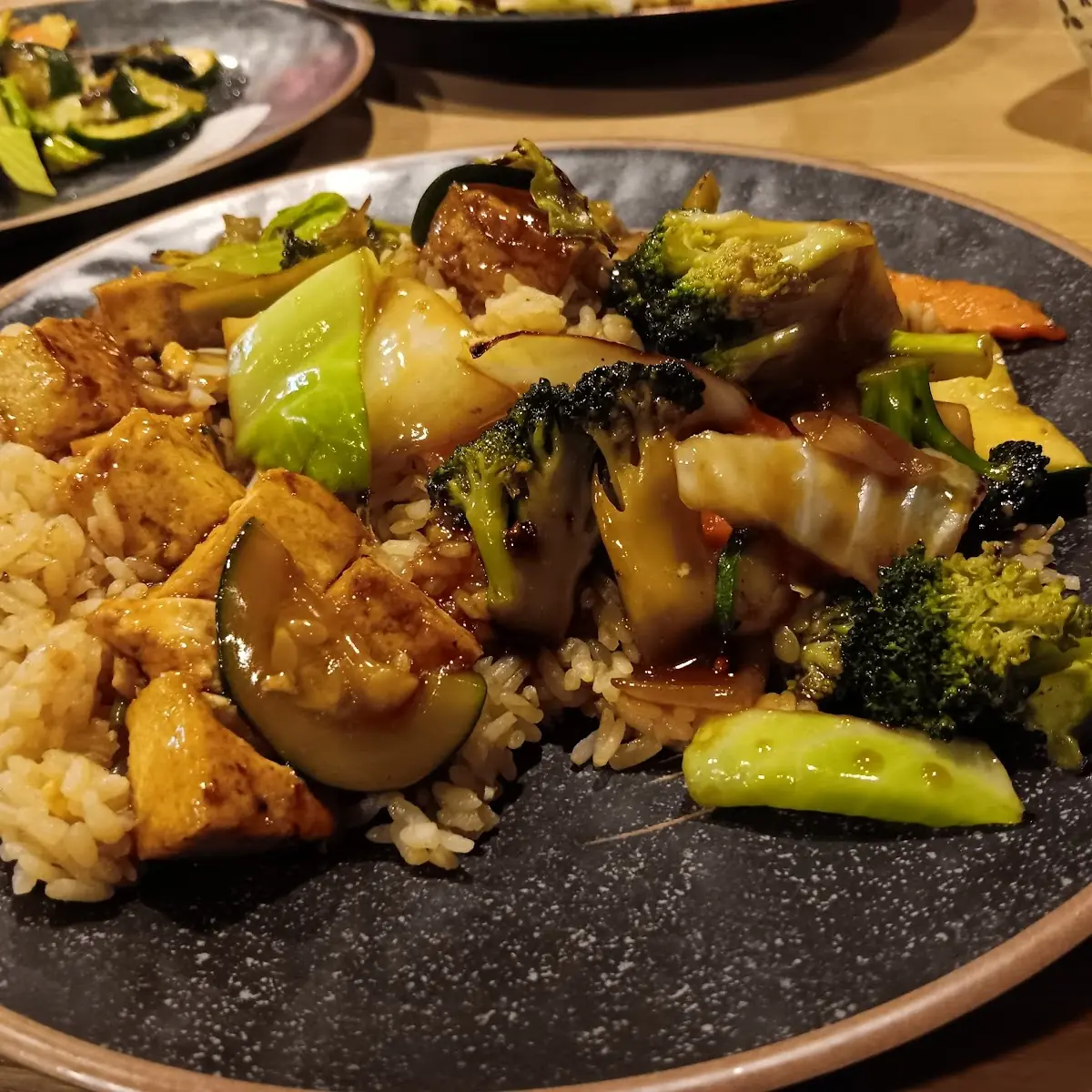 Hibachi Tofu with Mixed Vegetables