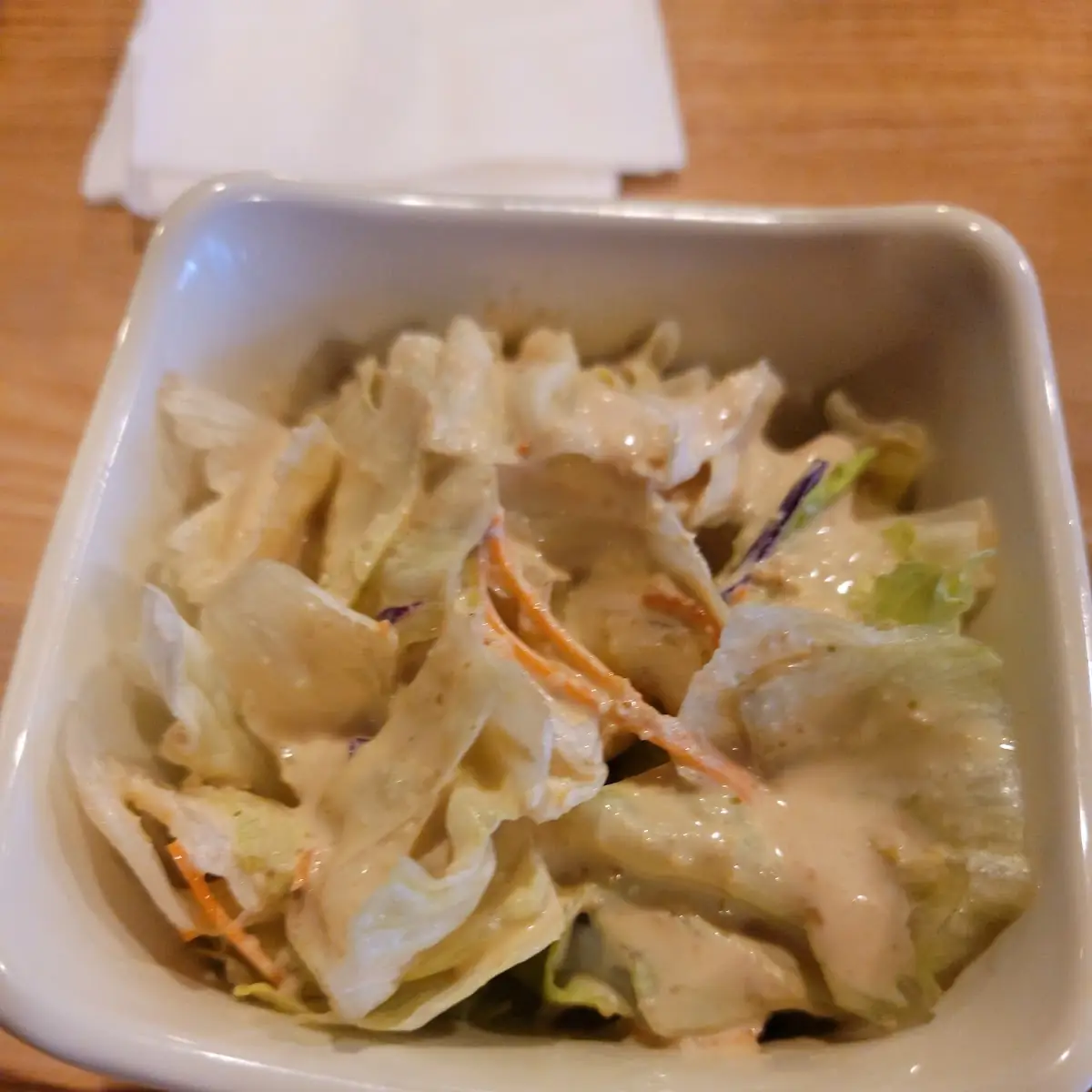 Side Salad with Ginger Dressing