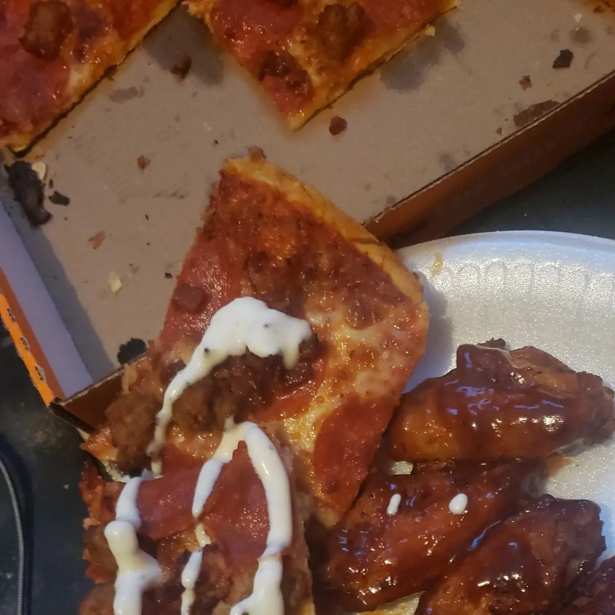 3 Meat Pizza and Wings
