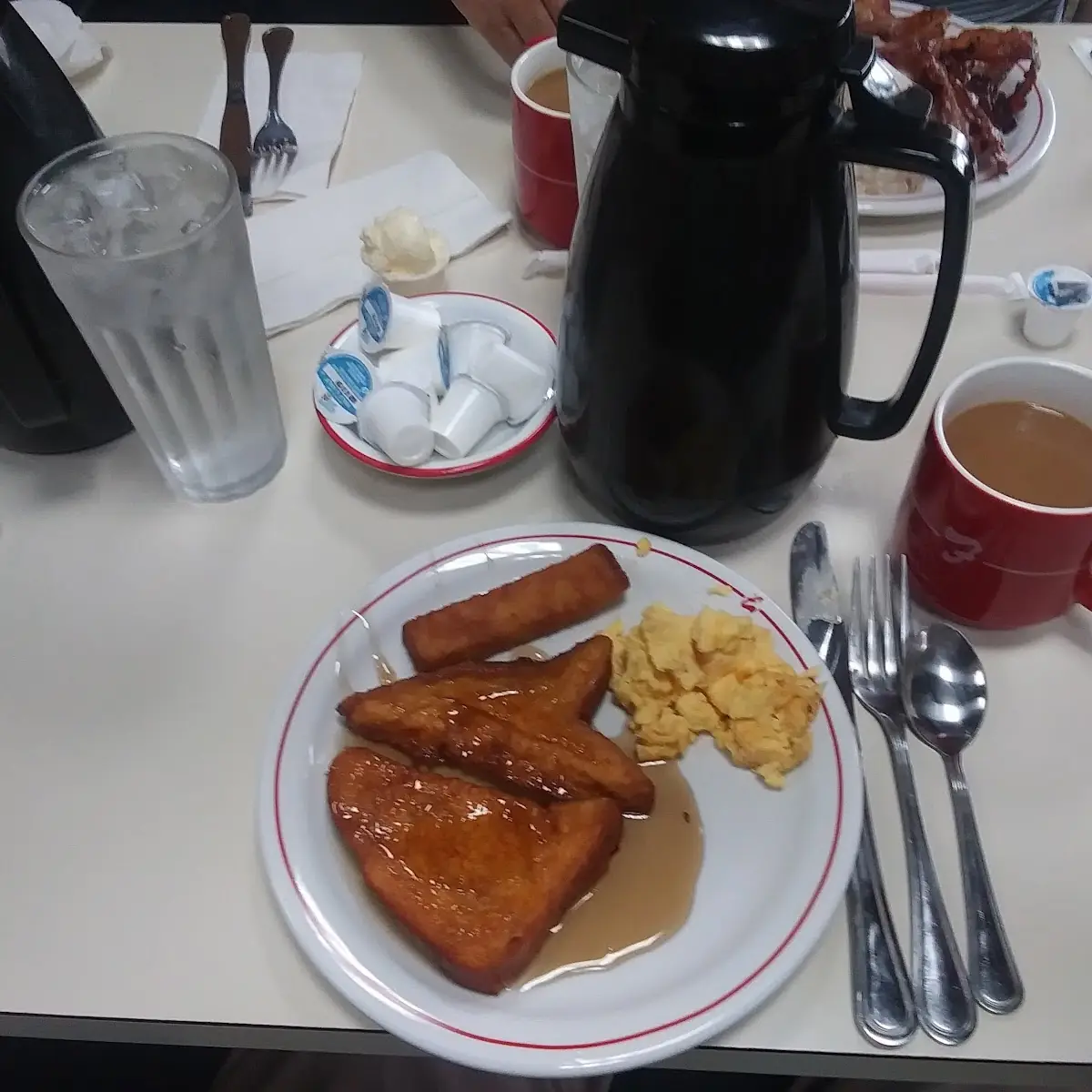 French Toast and Scrambled Eggs