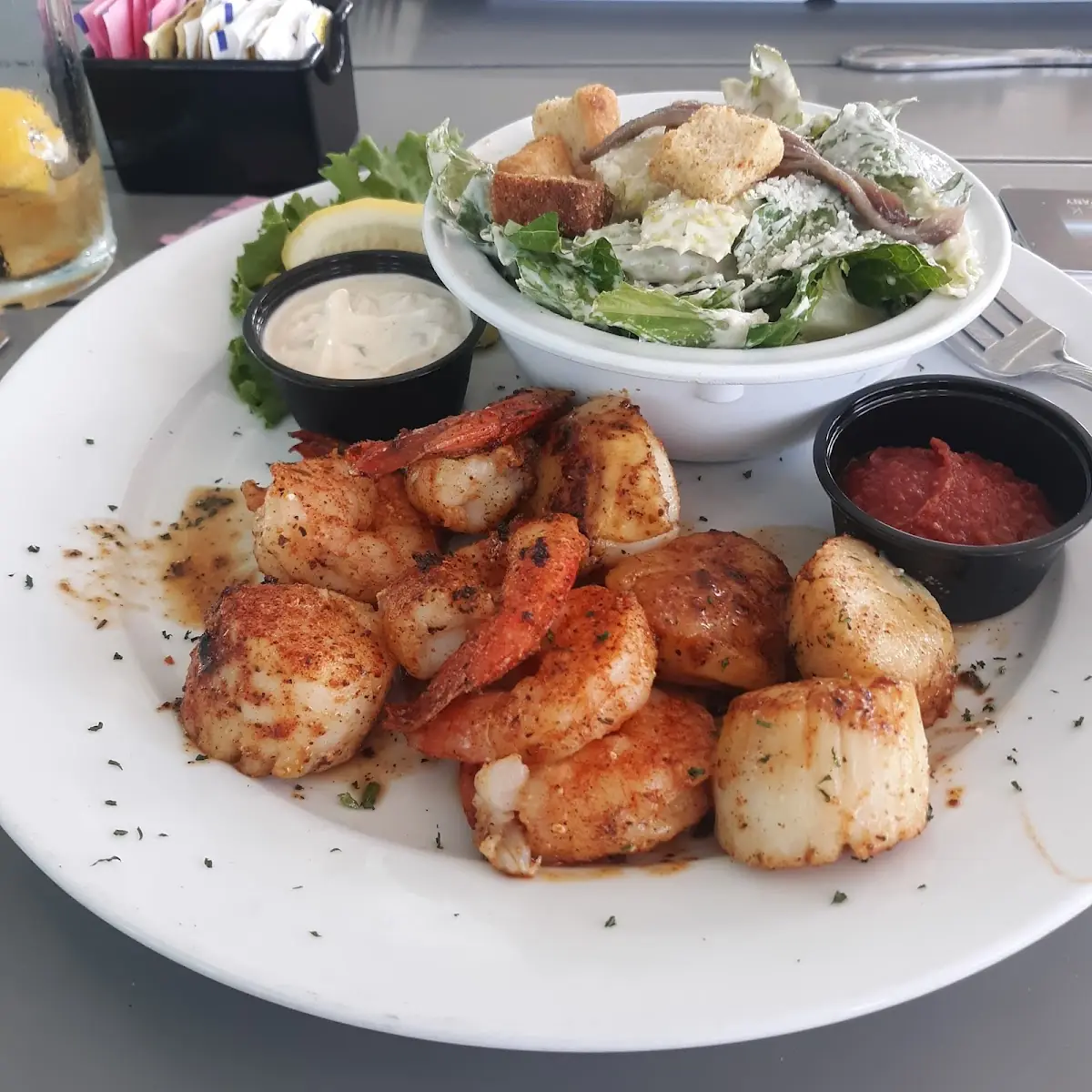 Shrimp & Scallop Platter
