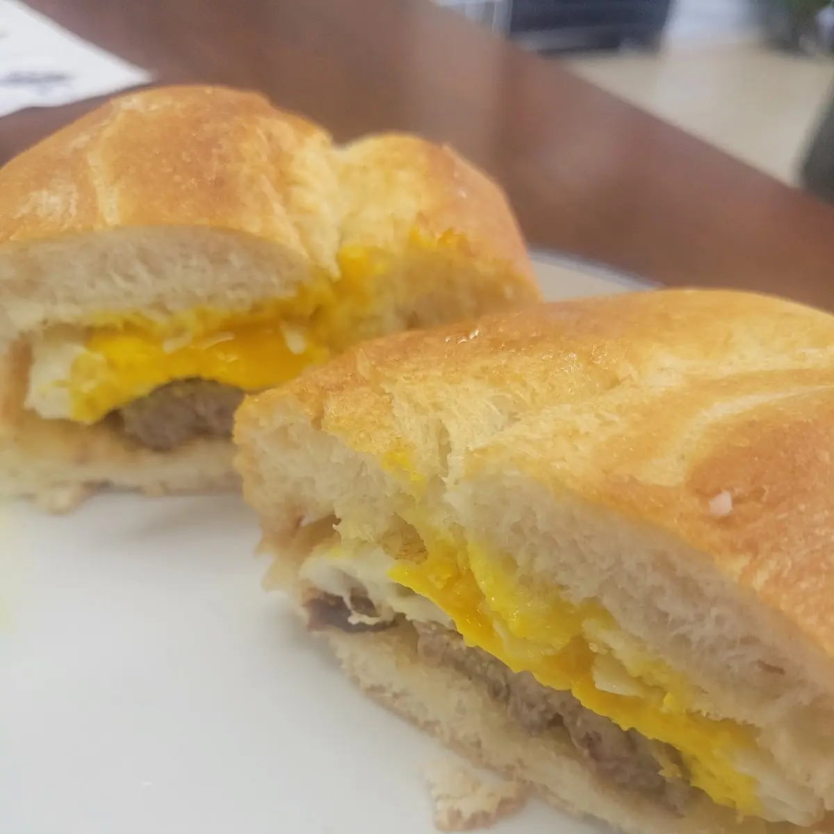 Pork Steak Egg Sandwich