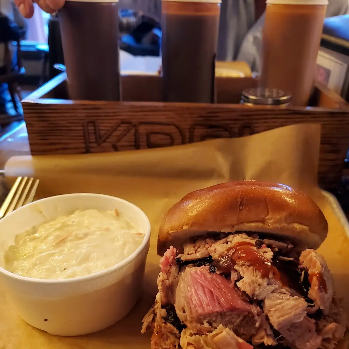 BBQ Pulled Pork Sandwich with Cole Slaw