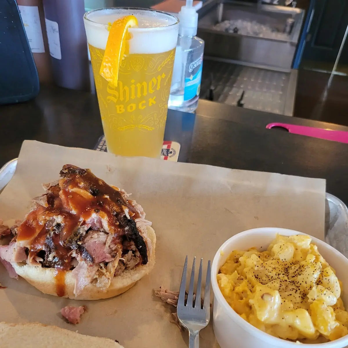 Mac and Cheese Pulled Pork Plate