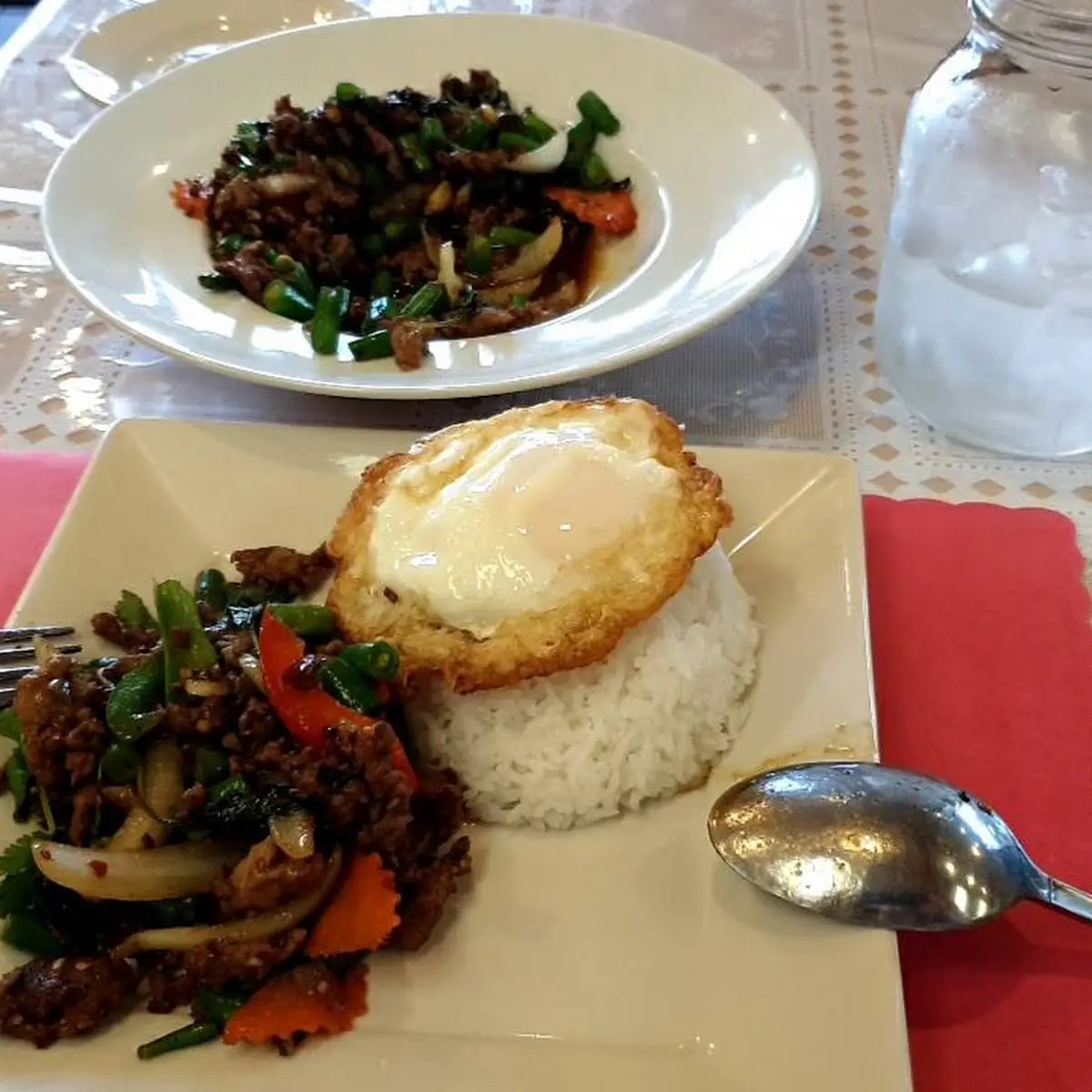 Pad Grapow Mu SAP GAAP Khai Dow