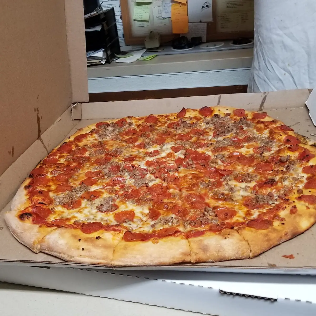 Pepperoni and Sausage Pizza