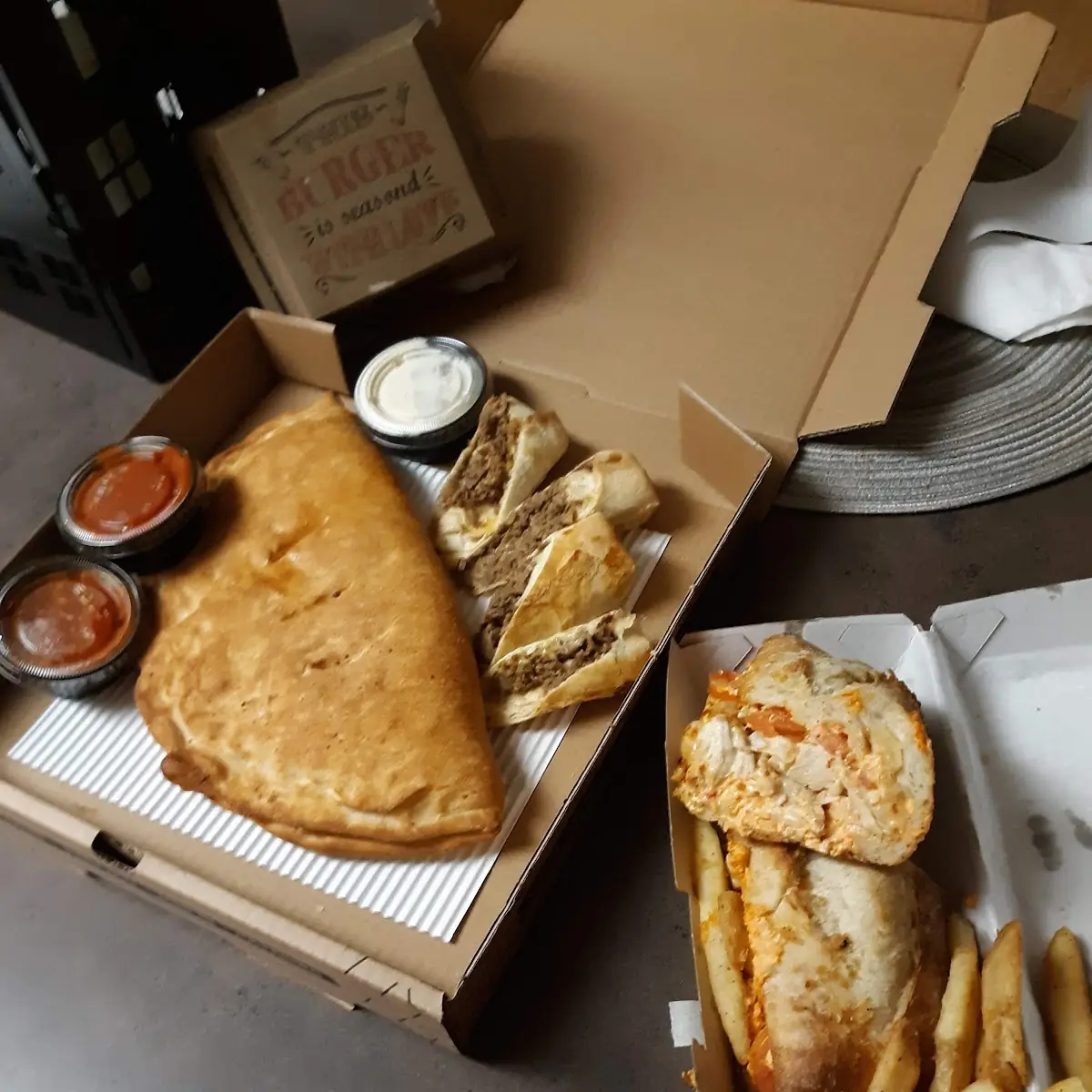 Calzone Cheesesteak Wrap and Chicken Bacon Ranch