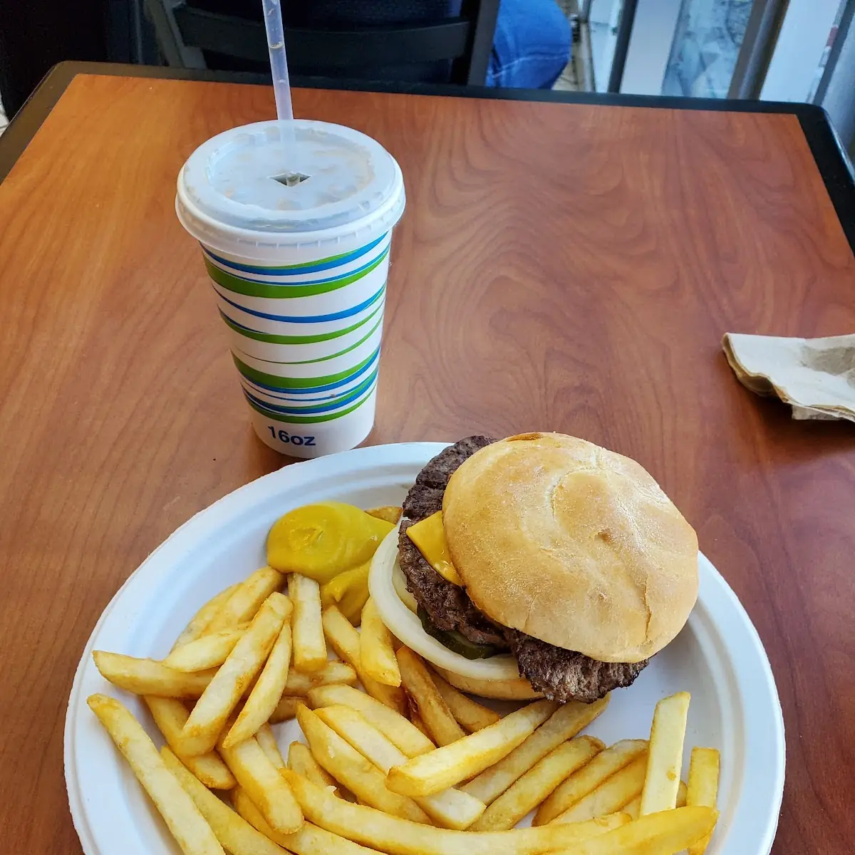 Double Cheeseburger and Fries