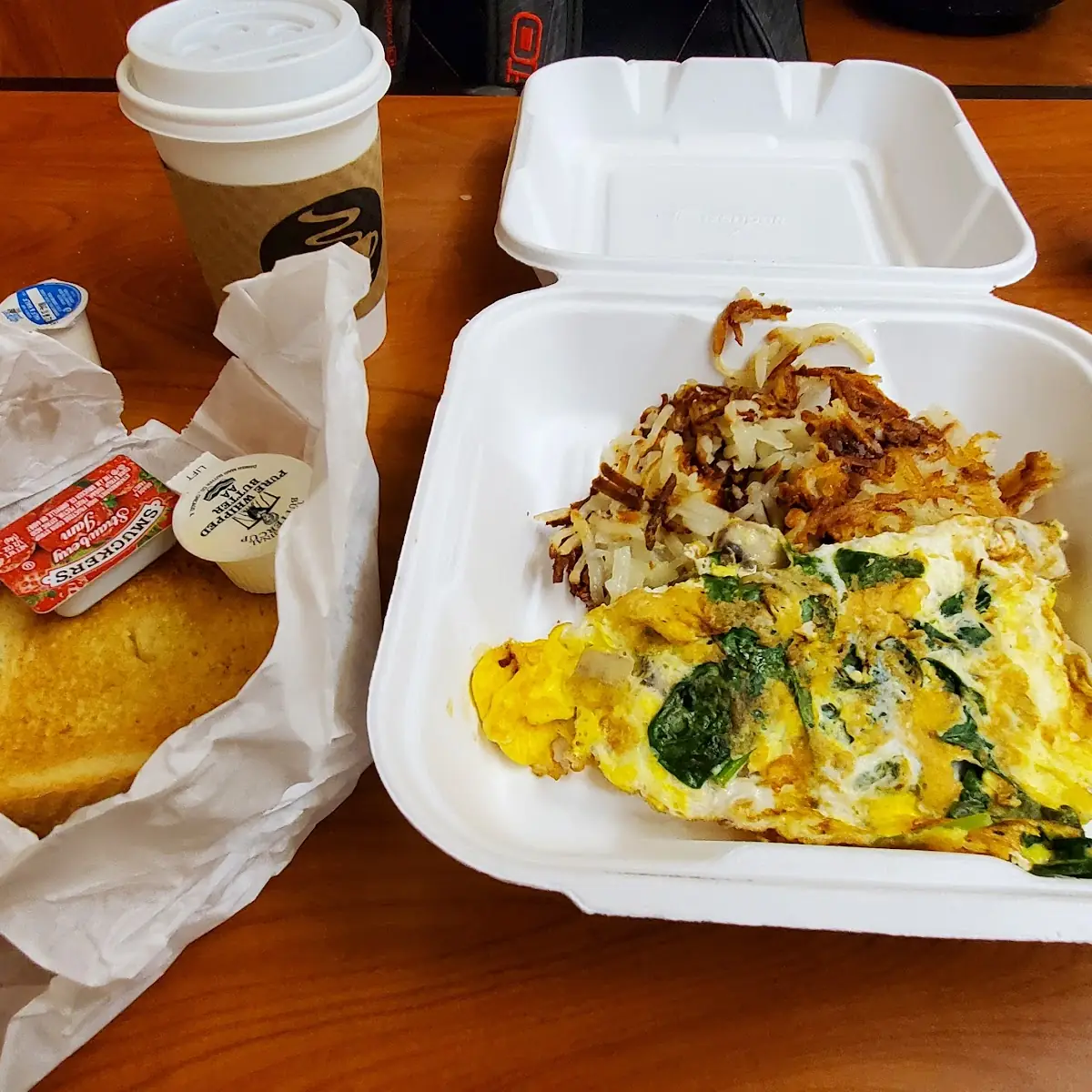 Spinach and Swiss Cheese Omelette