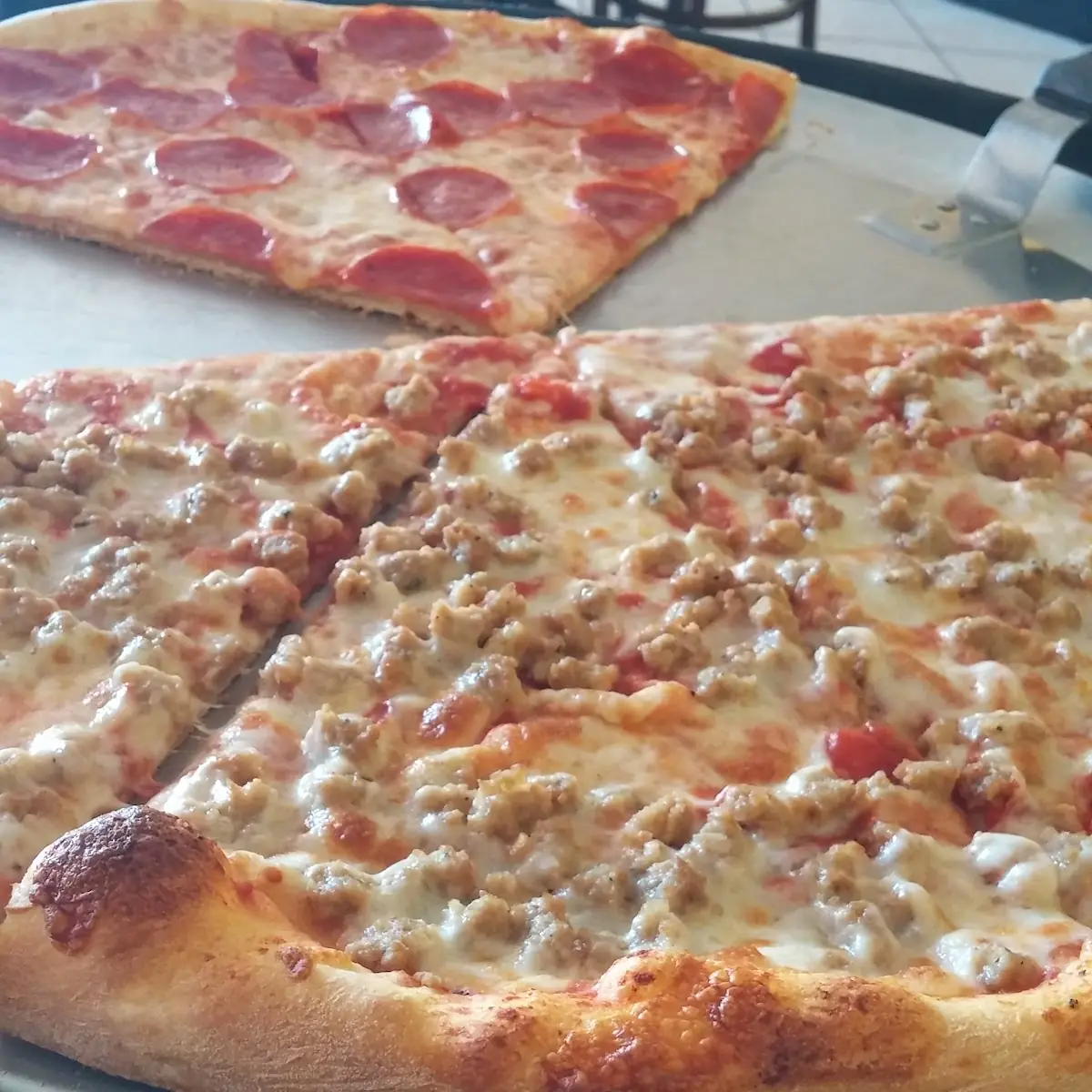 Pepperoni and Sausage Pizza