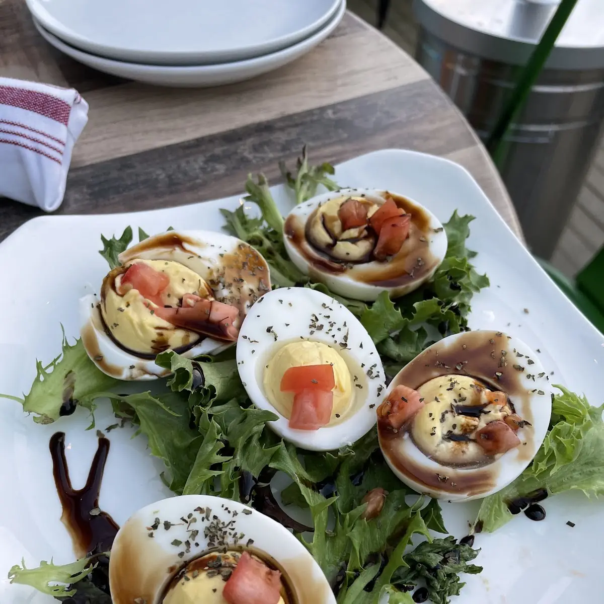 Breakfast Deviled Eggs