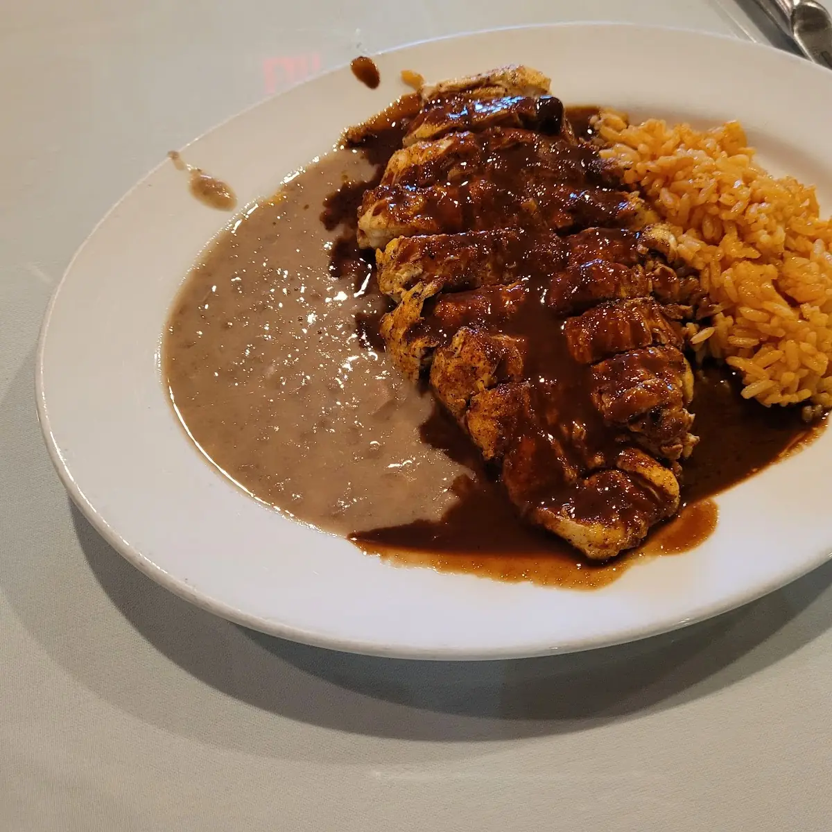 Grill Chicken Breast with Mole Poblano