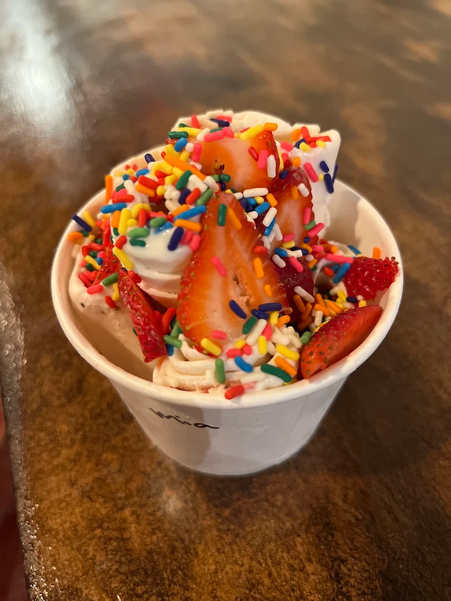 Strawberry Ice Cream with Sprinkles