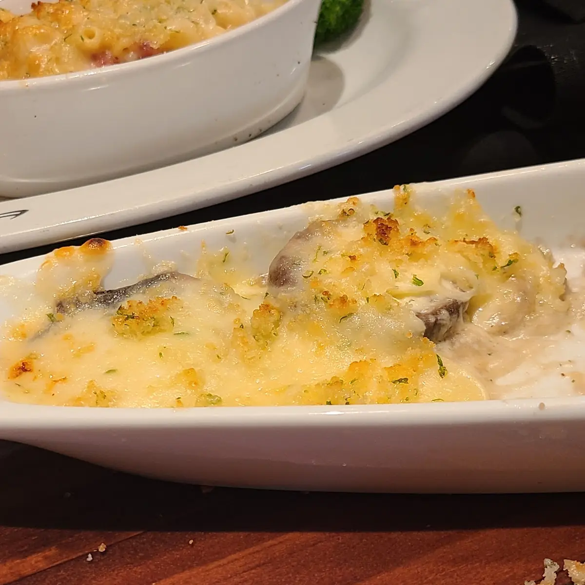 White Cheddar Stuffed Mushrooms