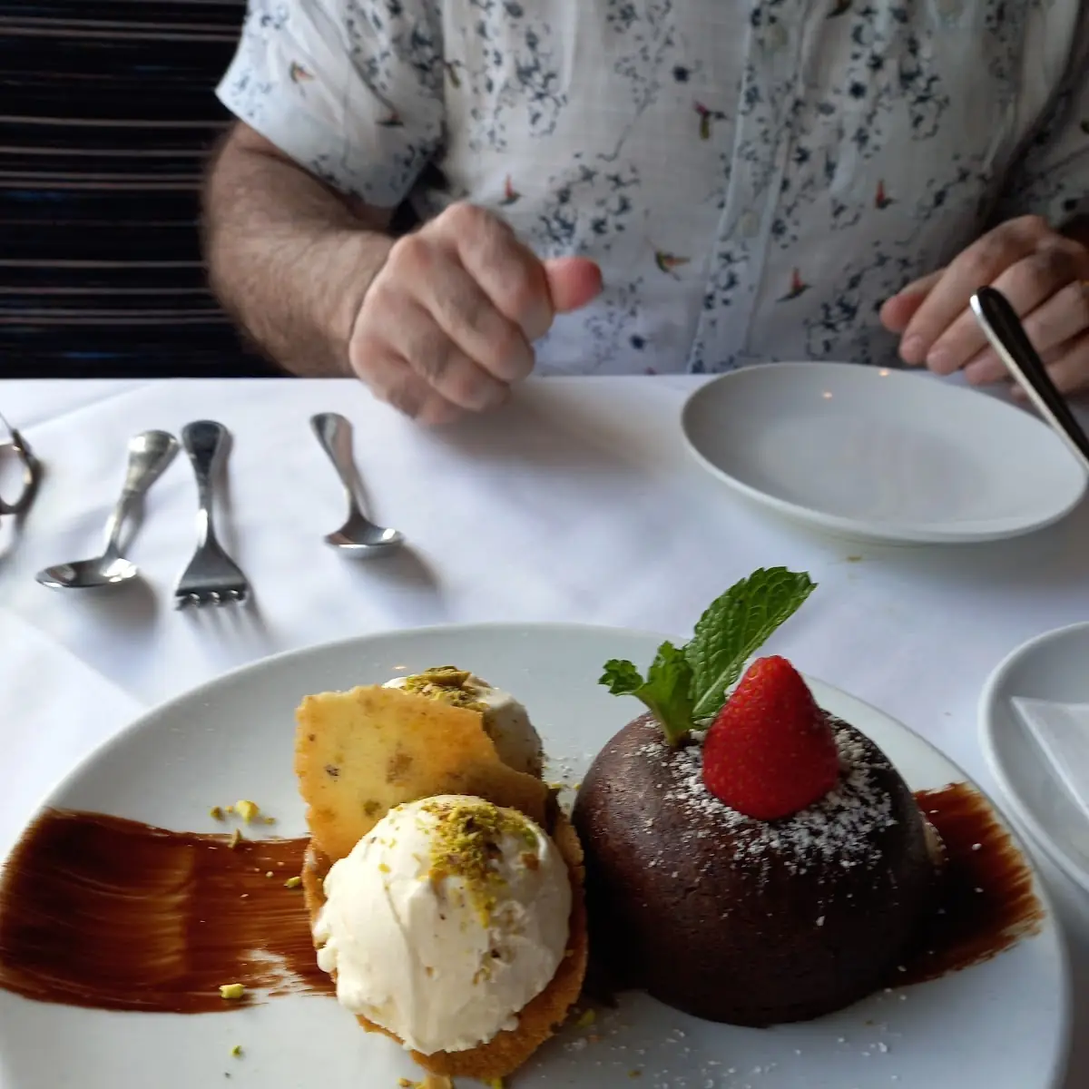 Chocolate Lava Cake with Ice Cream