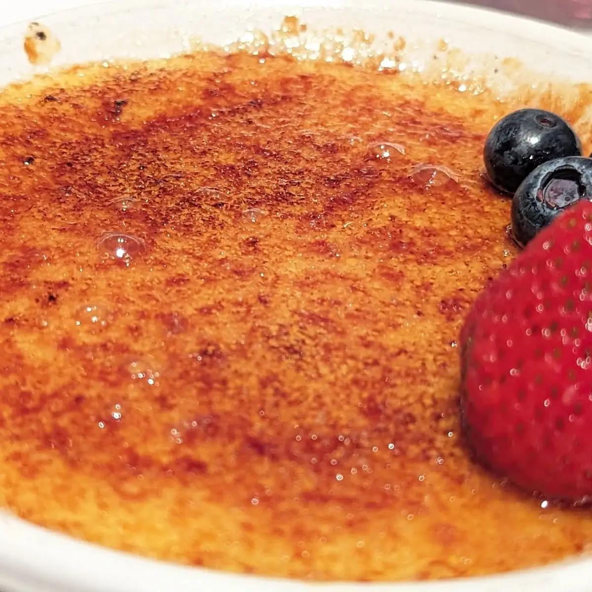 Crème Brûlée with Chantilly Cream