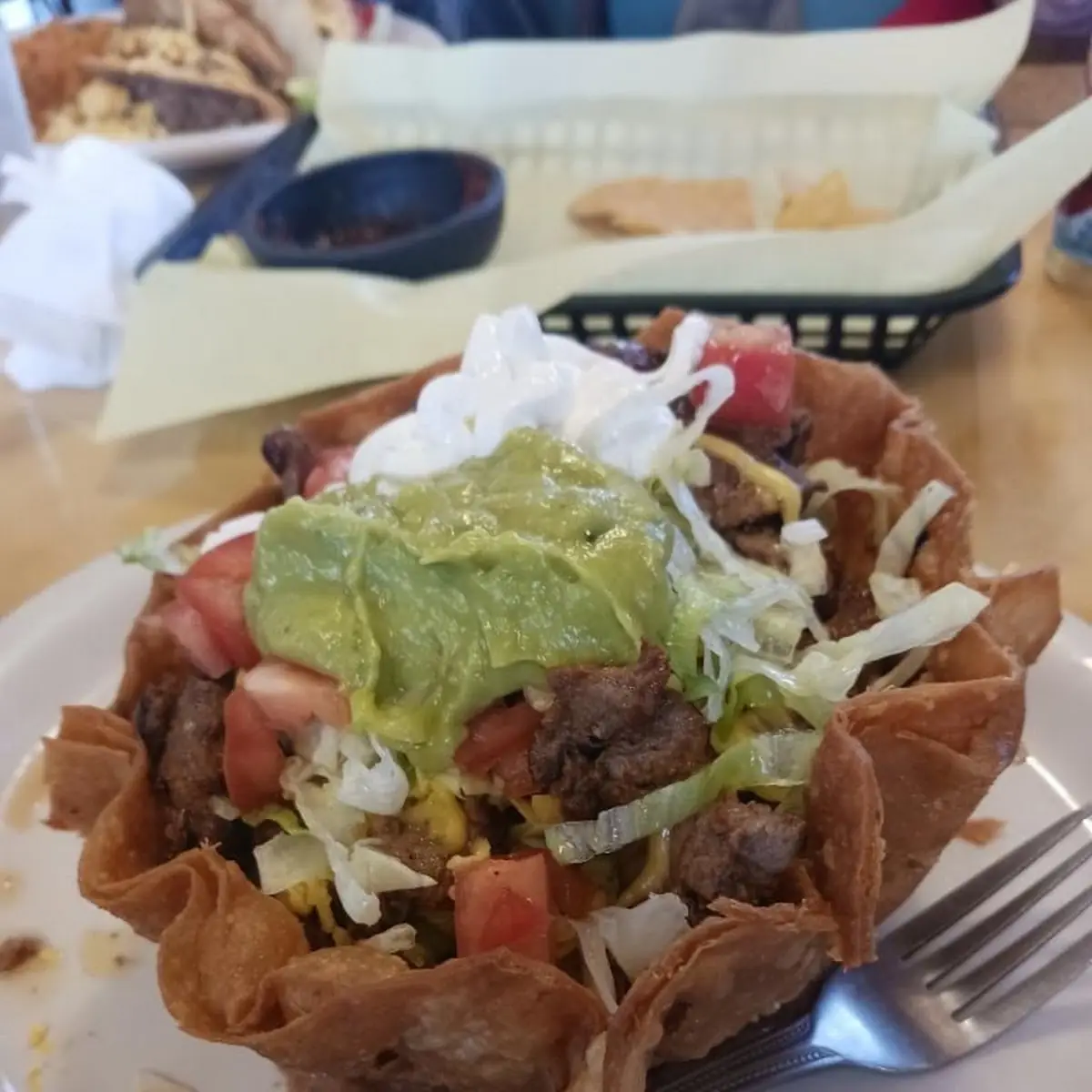 Taco Salad with Beef Fajita